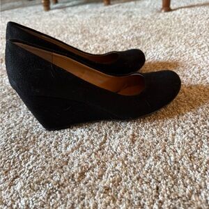 Dirty Laundry Black suede Wedge Shoes